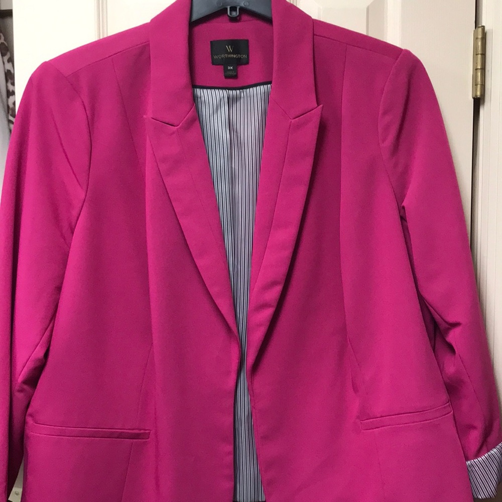 Worthington pink blazer
